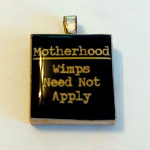 Motherhood Scrabble Tile Pendant